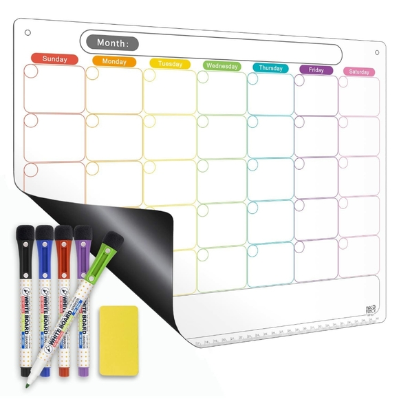 Dry Erase Magnetic Calendar - Picture 1 of 5
